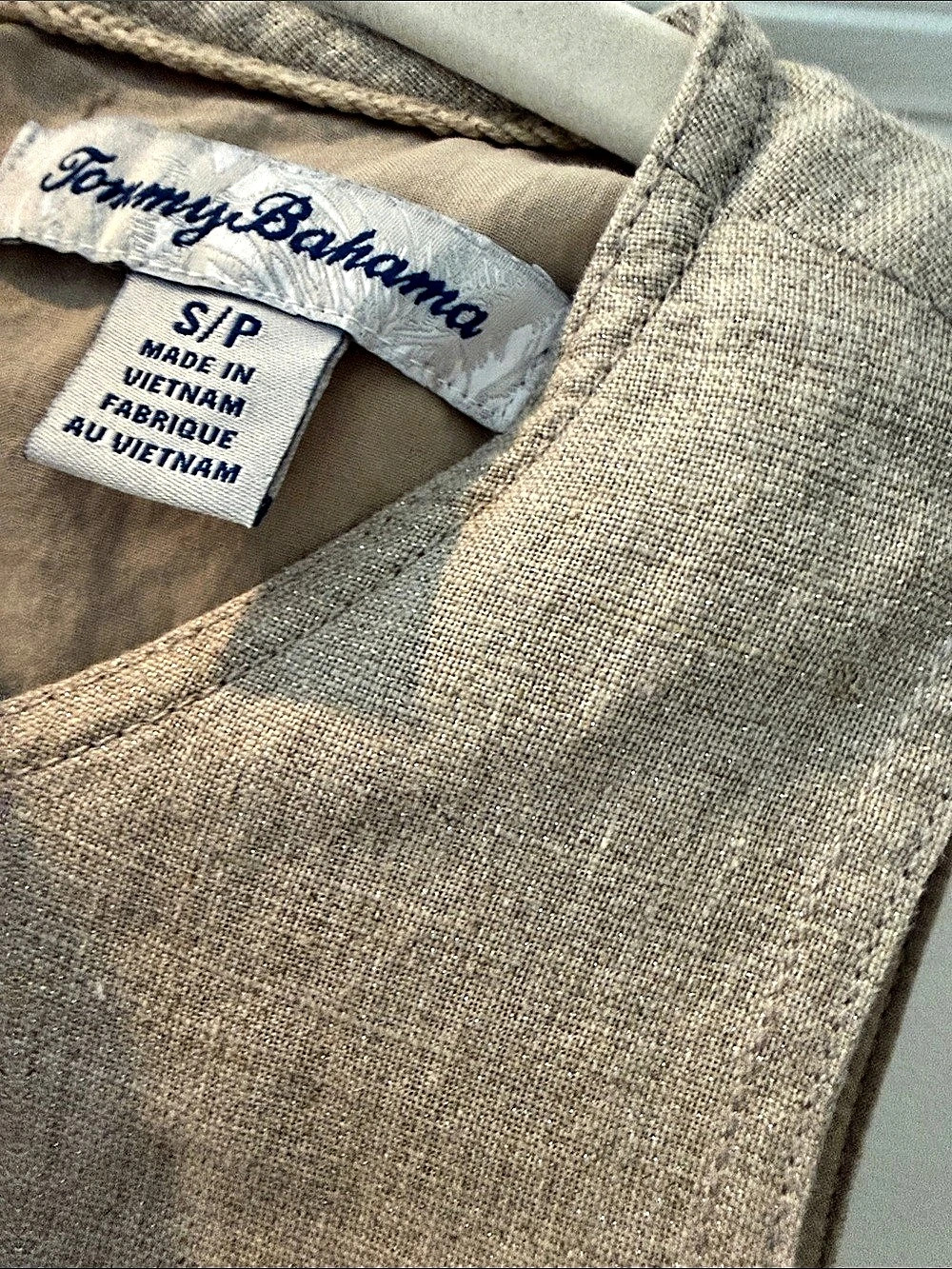Tommy Bahama Two Palms Shine Short Dress Brown Small - Picture 4 of 4